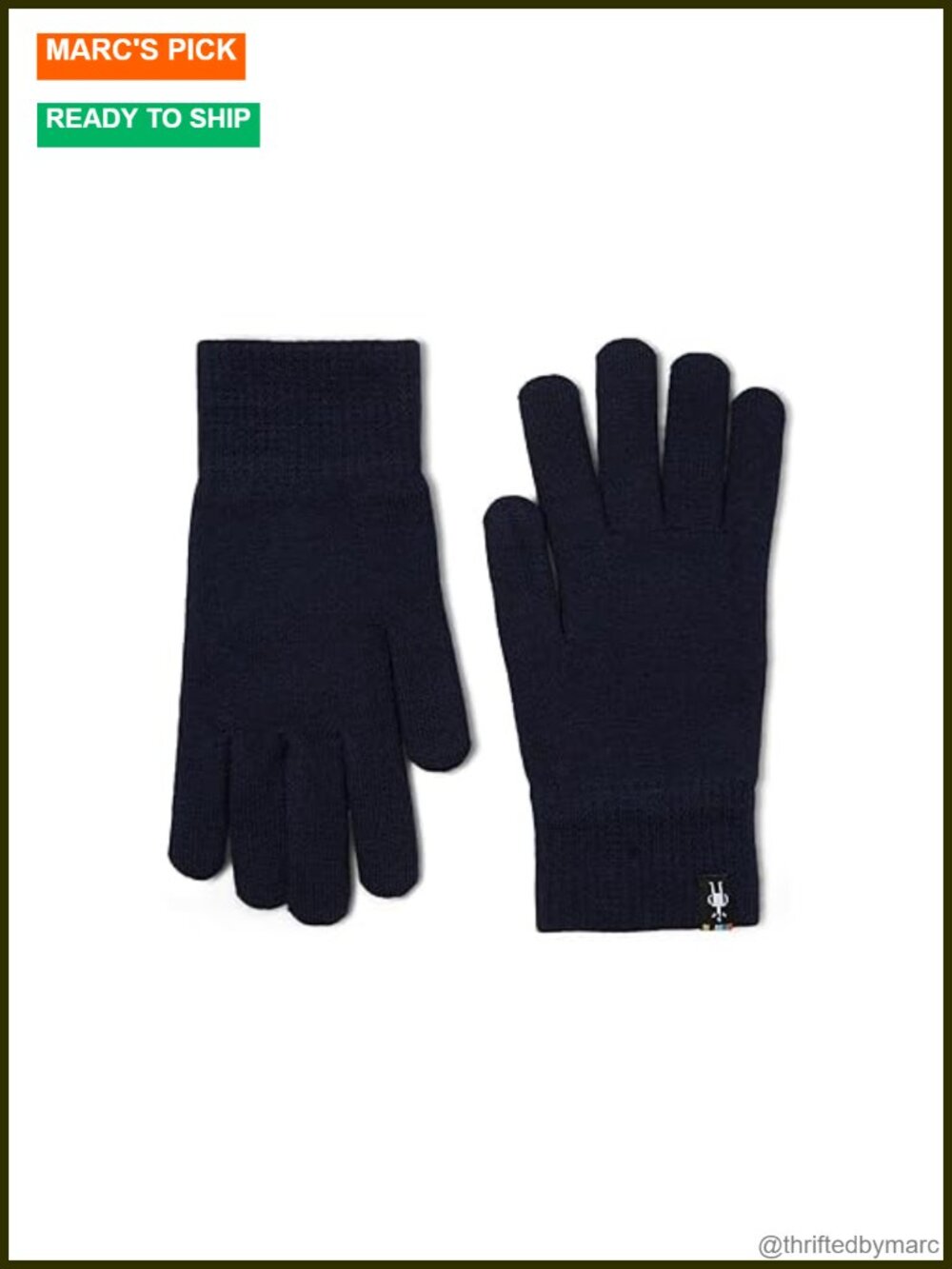 Merino Wool Boiled Knit Gloves